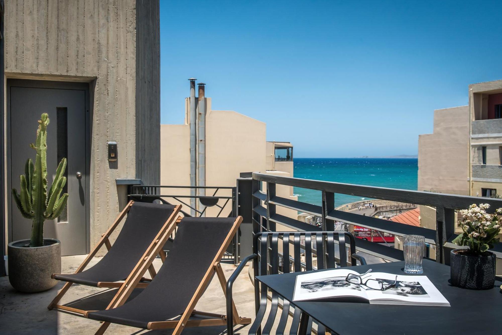 The Blossom Loft - City Center Apartment With Balcony Sea View Heraklion Exteriör bild
